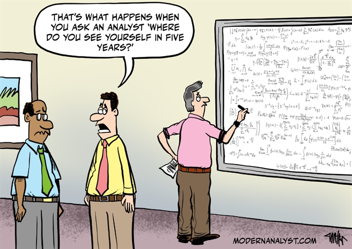 Humor - Cartoon: Where do you see yourself in five years?